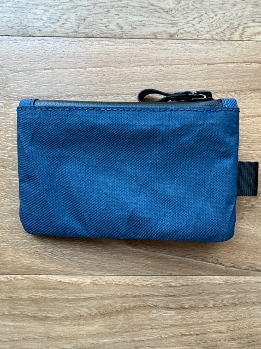 Men's Blue Zip Travel Pouch with Black Trim - Picture 4 of 4